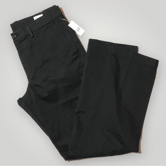 GAP Other - Gap Essential Khaki Straight Leg Black Pants 33”x32”
